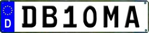 DB1OMA License Plate
