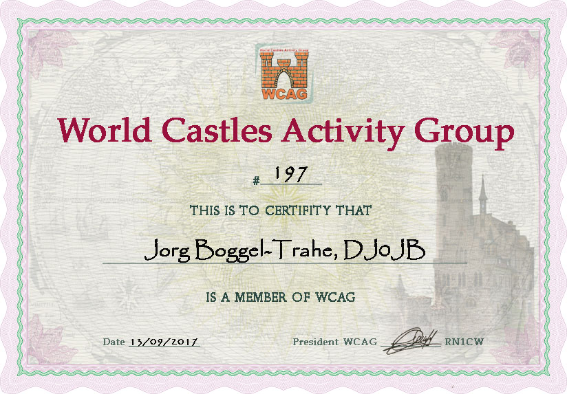 WCAG Membership Certificate